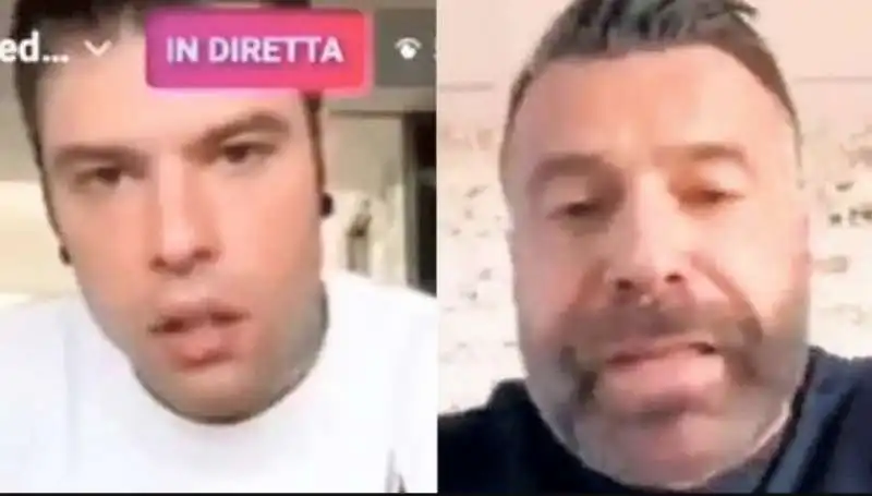 diretta instagram tra fedez e zan