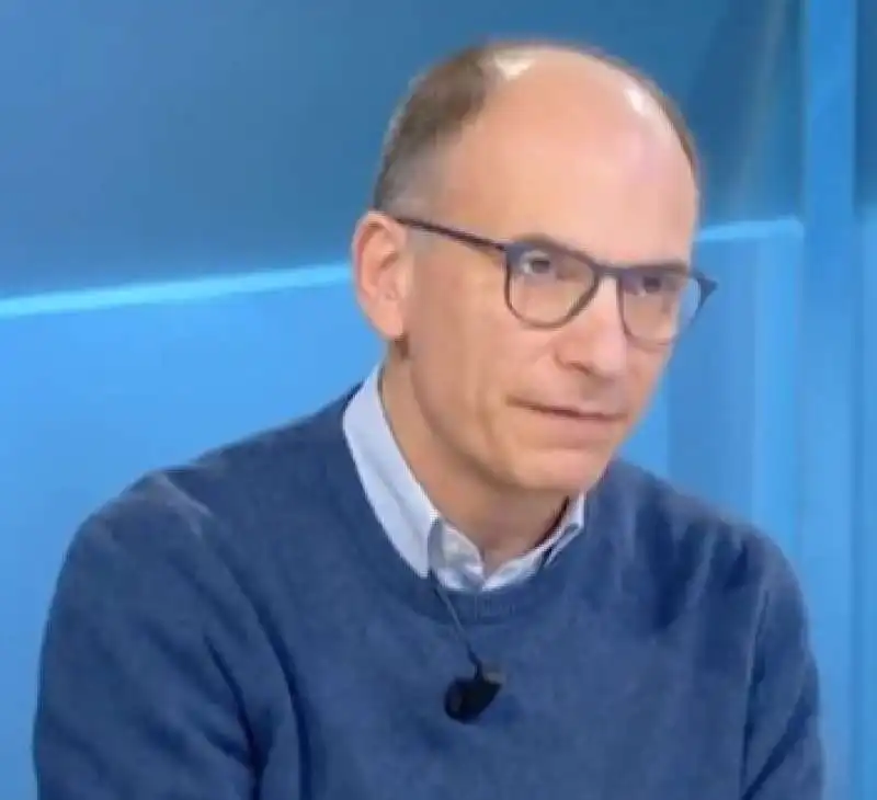 enrico letta a in mezzora in piu 