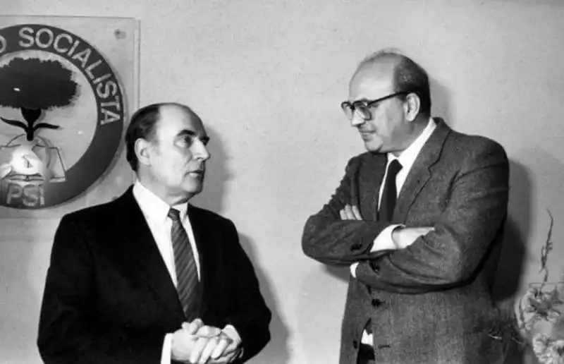 FRANCOIS MITTERRAND BETTINO CRAXI