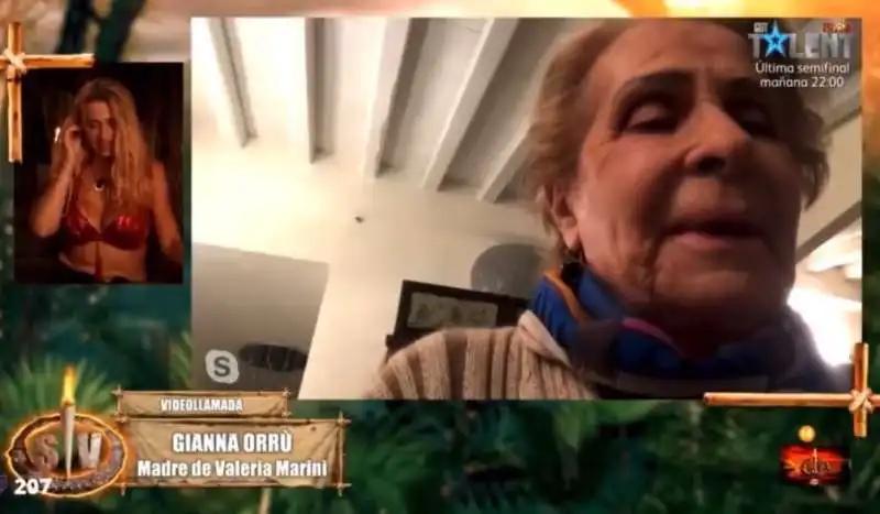  gianna orru' parla con la figlia valeria marini a supervivientes 5