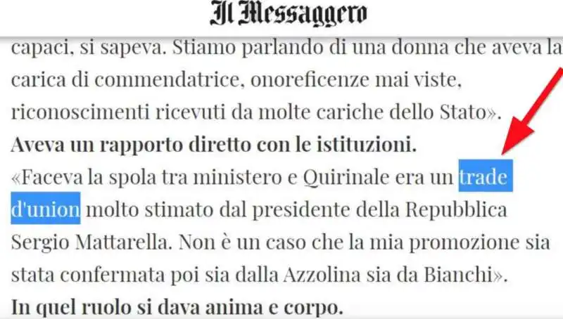 IL MESSAGGERO SU BODA