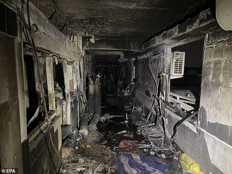 incendio in un ospedale di baghdad 13