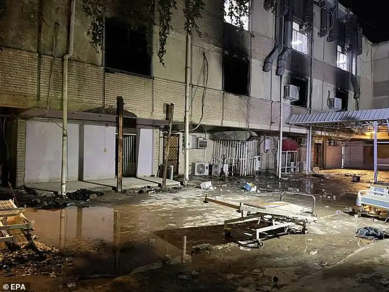 incendio in un ospedale di baghdad 14