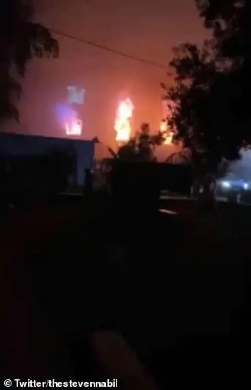 incendio in un ospedale di baghdad