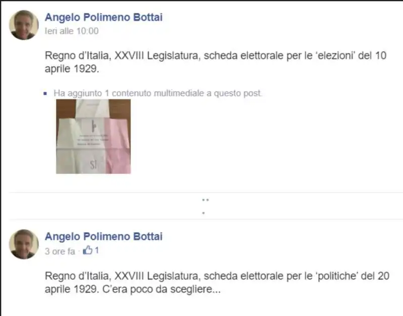 LA MODIFICA AL POST DI ANGELO POLIMENO BOTTAI