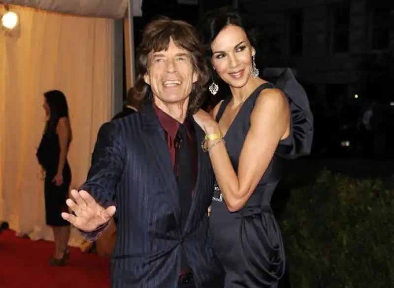 LWren Scott e Mick Jagger