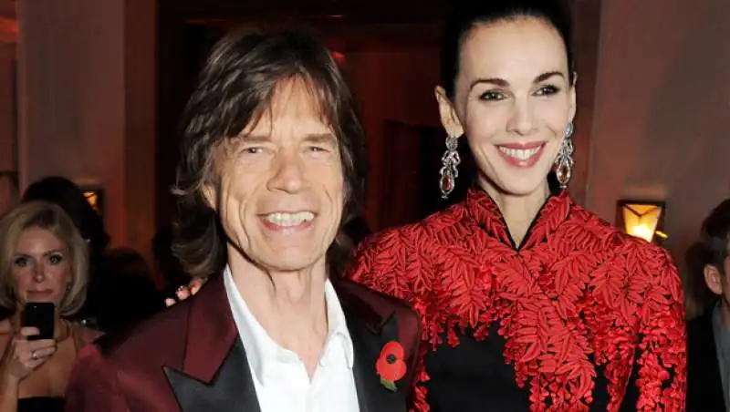 LWren Scott e Mick Jagger