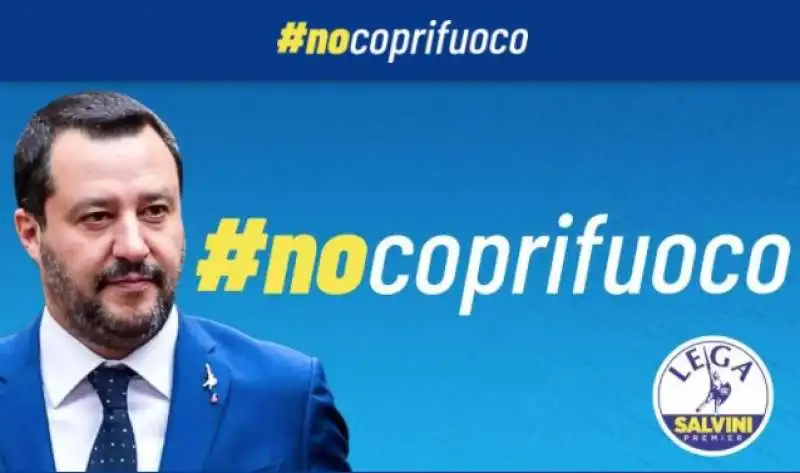 MATTEO SALVINI NO COPRIFUOCO