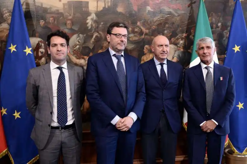 Michele Sciscioli, Giancarlo Giorgetti, Rocco Sabelli, Andrea Abodi