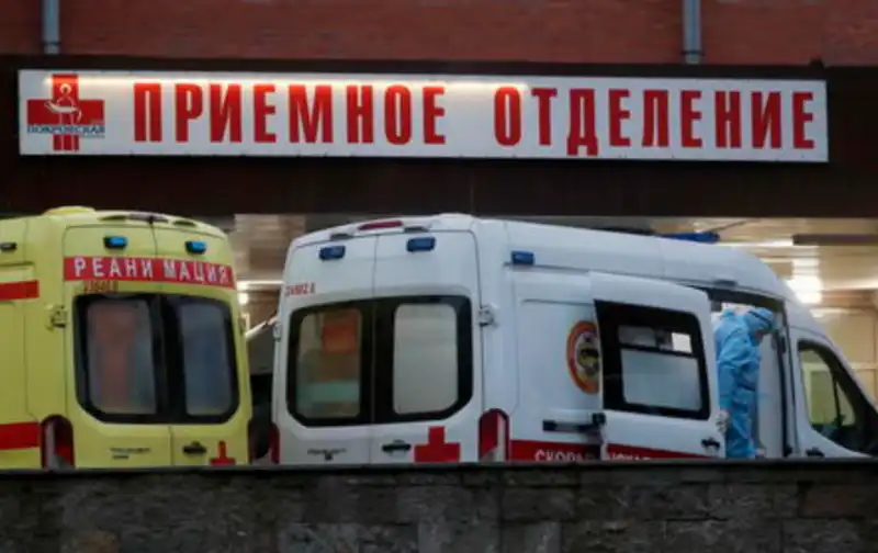 ospedale in fiamme russia