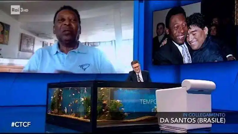 pele' ospite da fabio fazio a che tempo che fa