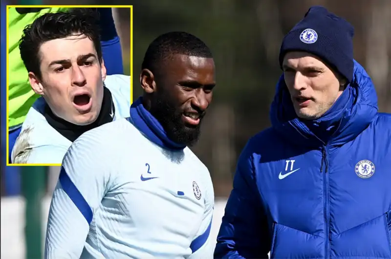 RUDIGER E KEPA DIVISI DA TUCHEL IN ALLENAMENTO