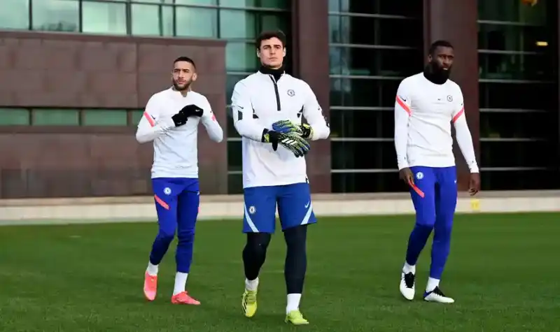 RUDIGER E KEPA IN ALLENAMENTO