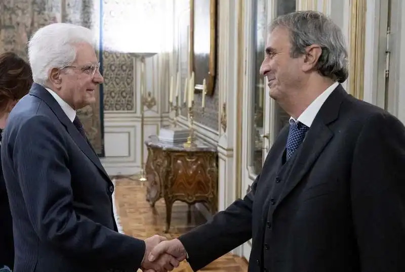 sergio mattarella con federico bianchi di castelbianco 