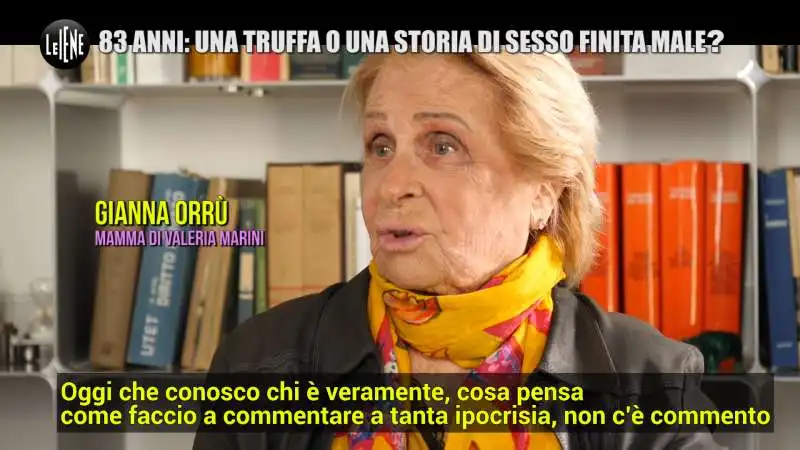 servizio delle iene sulla truffa a gianna orru, mamma di valeria marini  13