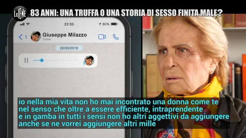 servizio delle iene sulla truffa a gianna orru, mamma di valeria marini  3