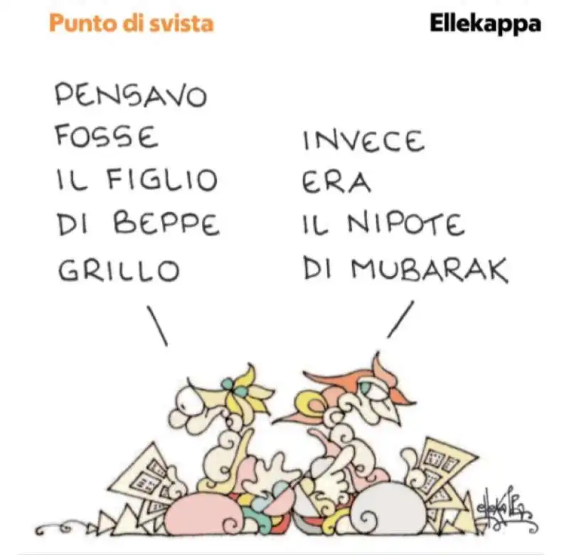 VIGNETTA DI ELLEKAPPA SUL CASO DI CIRO GRILLO