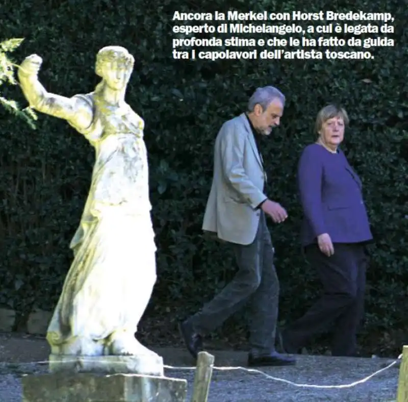 angela merkel a firenze con horst bredekamp 