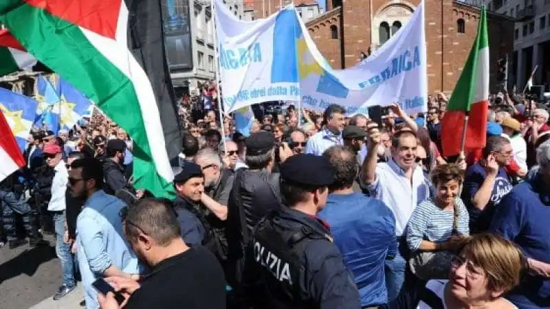 brigata ebraica durante il corteo del 25 aprile 3