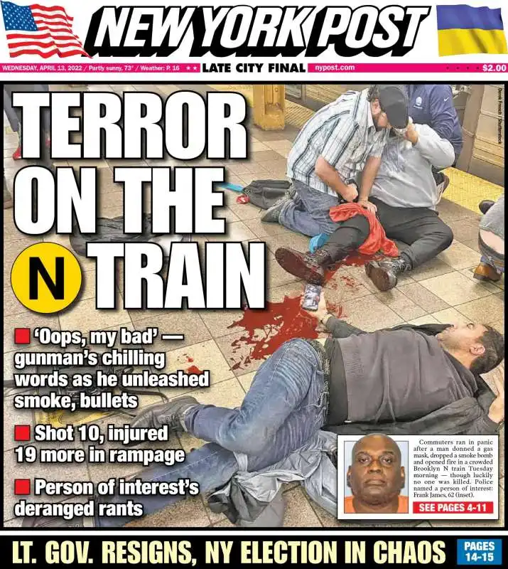 Copertina del New York Post