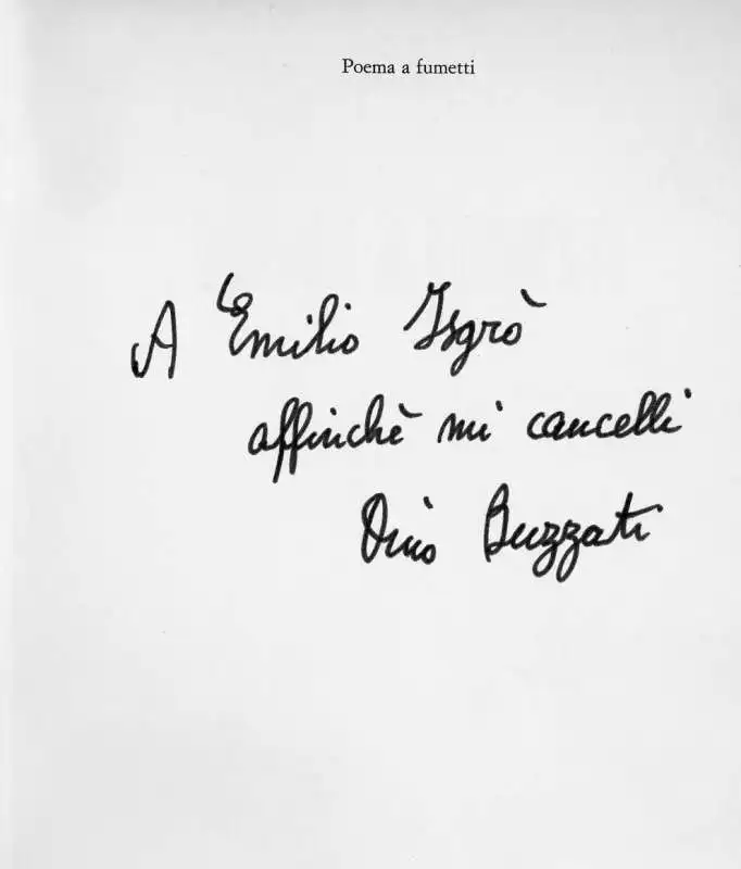 Emilio Isgro' - Dedicadi Dino-Buzzati 1969