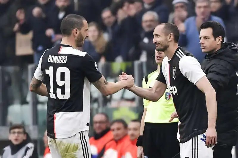 GIORGIO CHIELLINI E LEONARDO BONUCCI NEL 2020