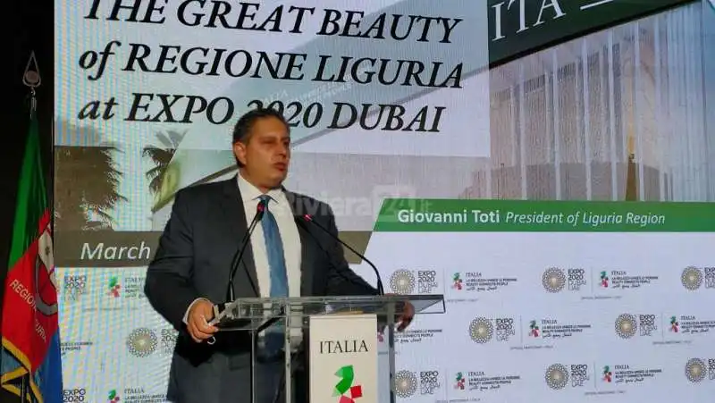 giovanni toti a dubai.    