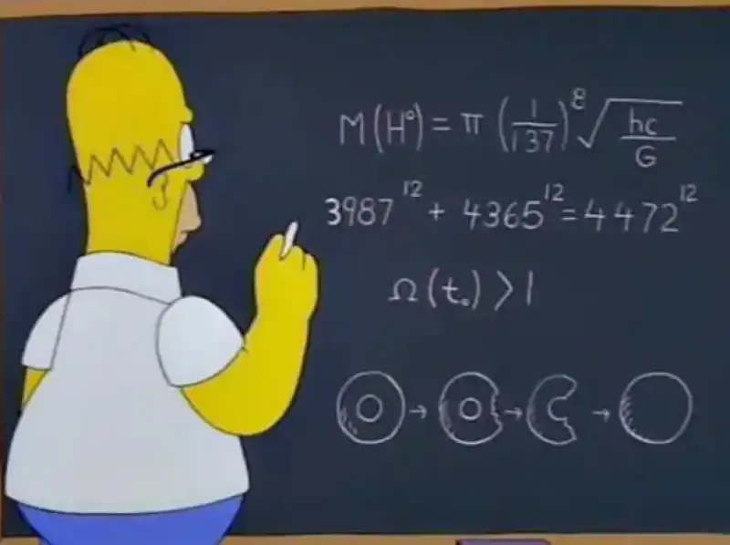 il bosone di higgs nei simpsons 