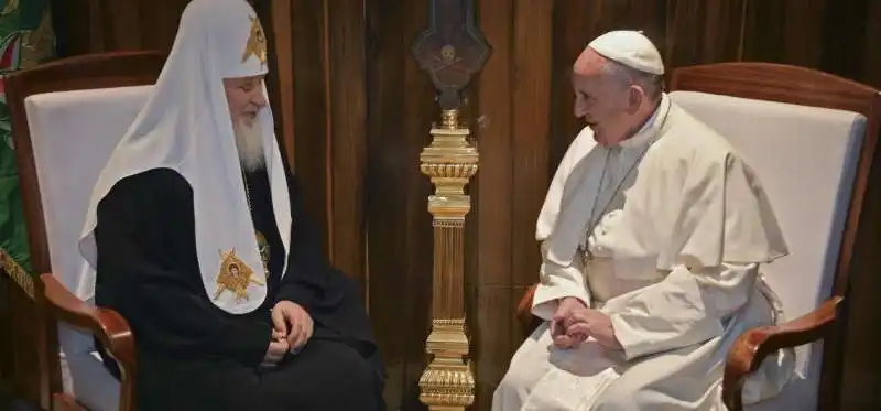 IL PATRIARCA DI MOSCA KIRILL E IL PAPA