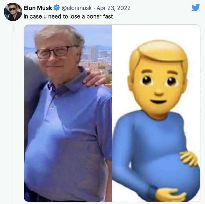 il tweet di elon musk contro bill gates 