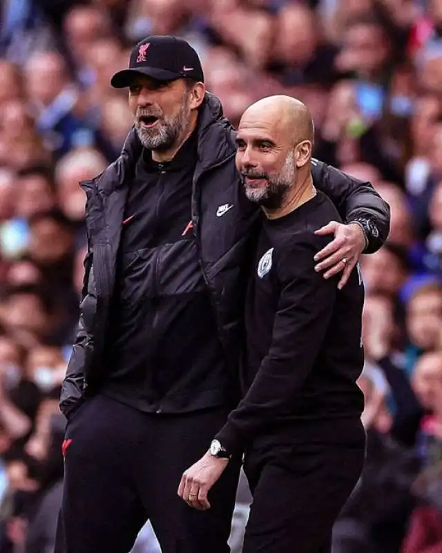 klopp e guardiola manchester city liverpool 3