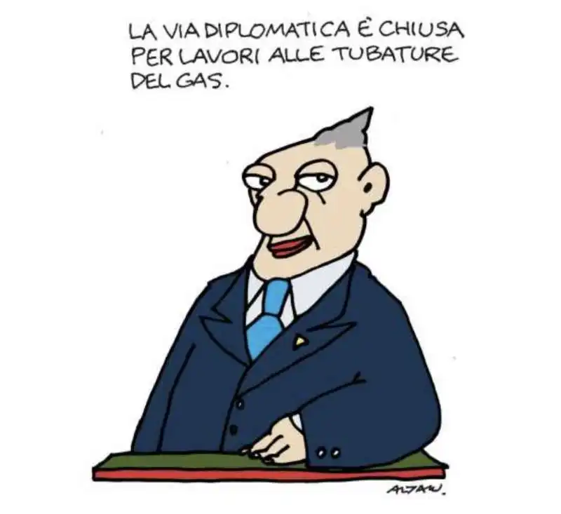 LA VIA DIPLOMATICA - VIGNETTA DI ALTAN