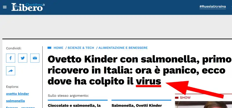 Libero - Salmonella o virus, tutto fa brodo