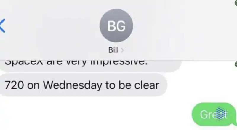 lo scambio di messaggi tra bill gates e elon musk    4