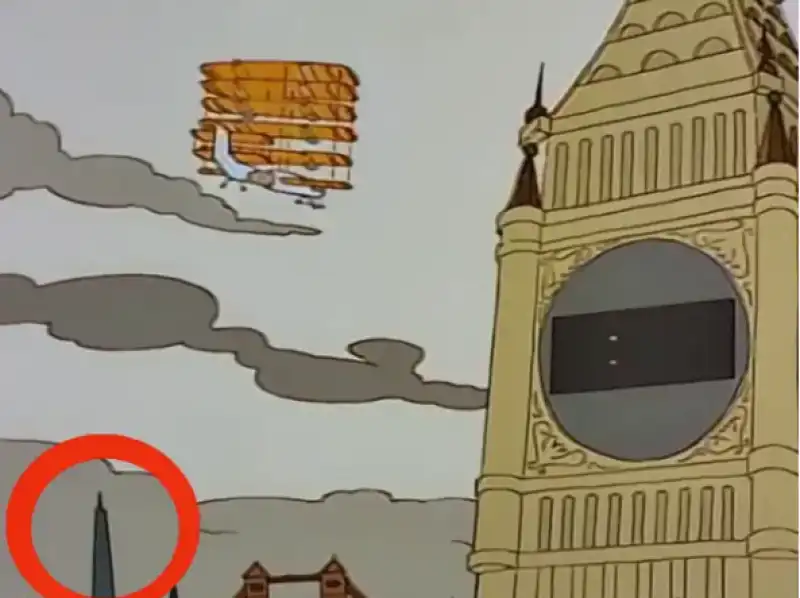 lo shard di londra nei simpsons