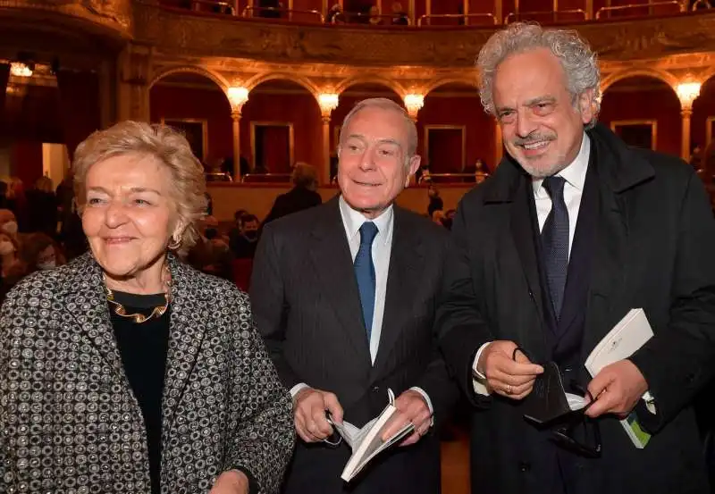 maddalena e gianni letta con giorgio battistelli  foto di bacco