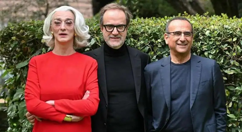 STEFANO COLETTA CON CARLO CONTI E DRUSILLA FOER