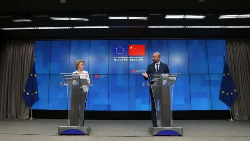 ursula von der leyen charles michel   charles michel   summit ue cina 