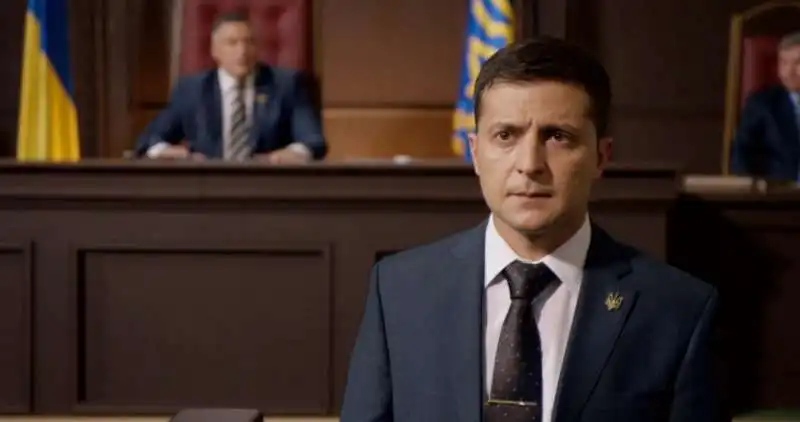 VOLODYMYR ZELENSKY NELLA SERIE SERVITORE DEL POPOLO
