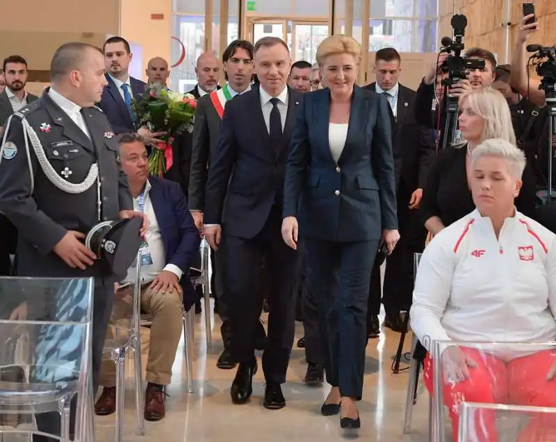 agata kornhauser moglie del presidente andrzej duda  alessandro onorato  foto di bacco