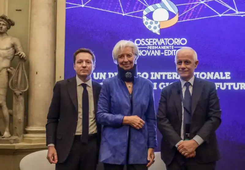 andrea ceccherini christine lagarde luciano fontana 1