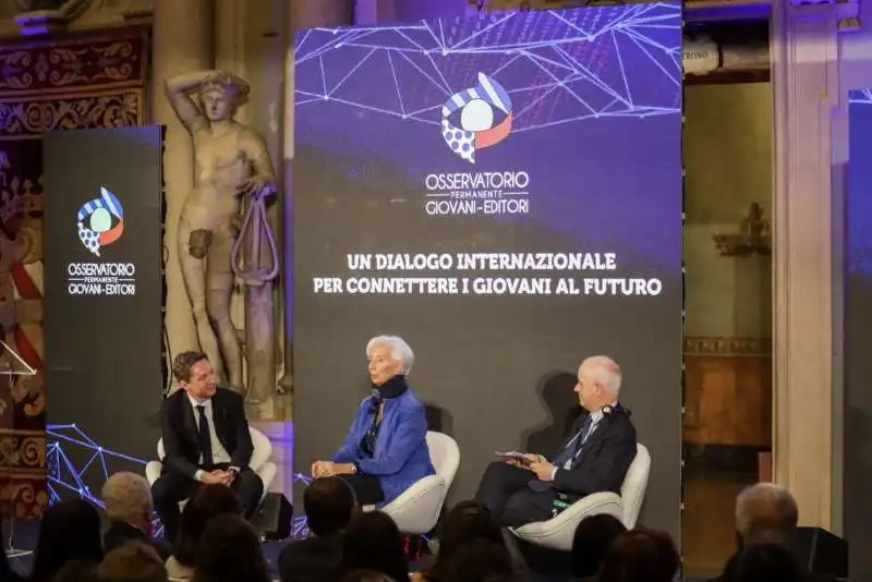 andrea ceccherini christine lagarde luciano fontana