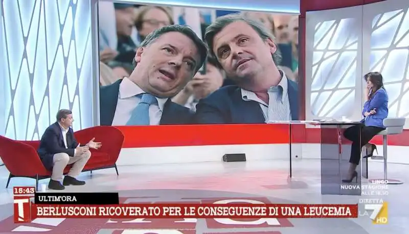 carlo calenda a tagada su la7 parla di renzi 