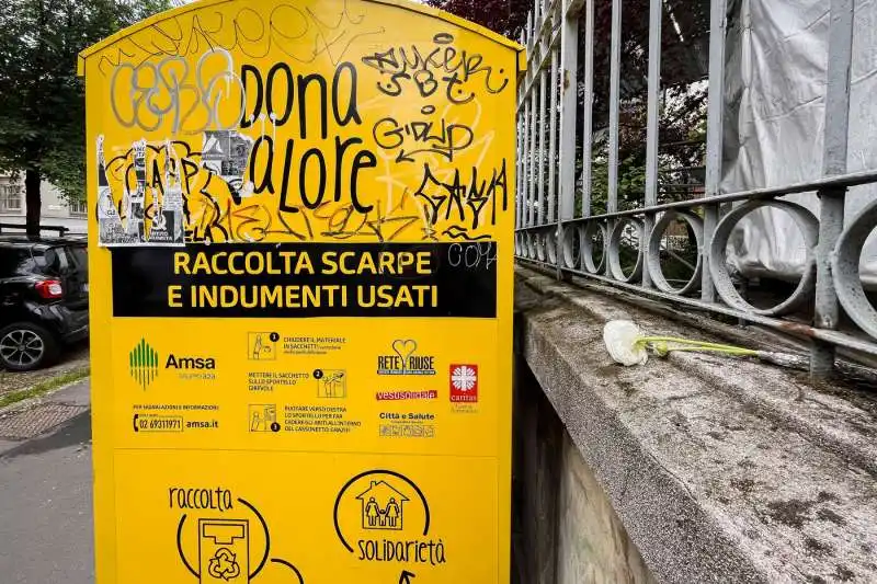 cassonetto dove e stata trovata la neonata a milano 1