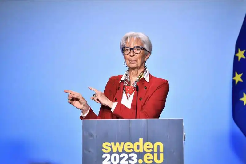 CHRISTINE LAGARDE ALL EUROGRUPPO DI STOCCOLMA 