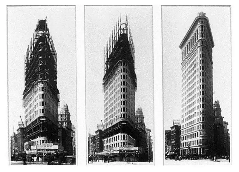 costruzione flatiron building   new york 