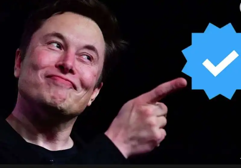 elon musk e spunta blu 1