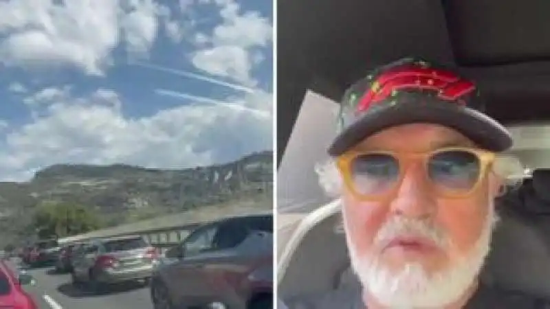 fabio briatore bloccato in autostrada 2