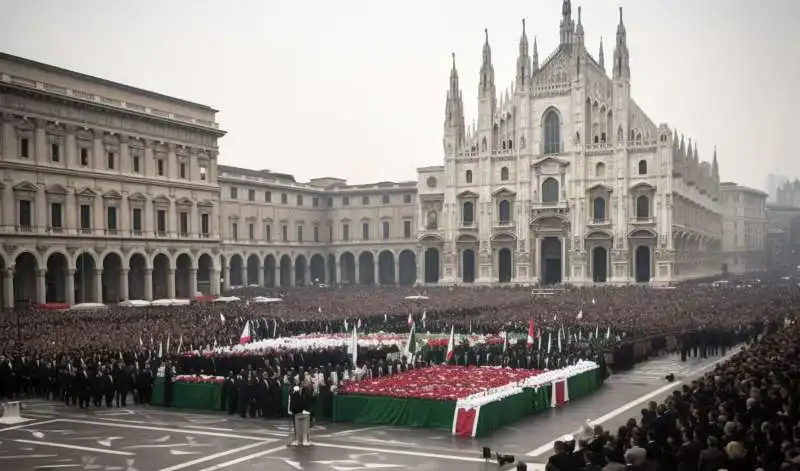 foto dei funerali di berlusconi create da claudio riccio con l intelligenza artificiale   1