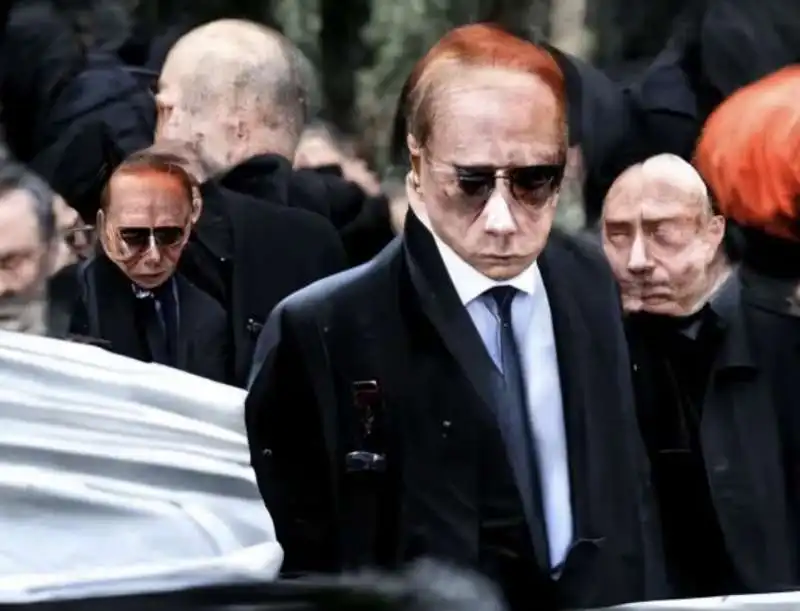 foto dei funerali di berlusconi create da claudio riccio con l intelligenza artificiale   8